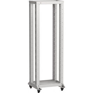 LINEA F Стойка 2-рамная на рол. 24U 600х600мм серая LF35-24U66-2RM