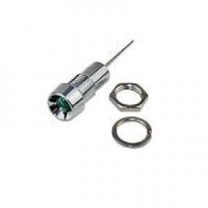 L65DG12L, Светодиодные панельные индикаторы PMI .33" LED Green 12V Wire