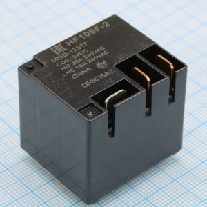 HF105F-2/005D-1ZSTF, Реле силовое миниатюрное 20А одна контактная группа на переключение катушка 5В