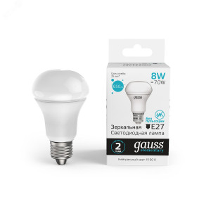 Лампа Elementary R63 8W 650lm 4100K Е27 LED 1/10/50 63228