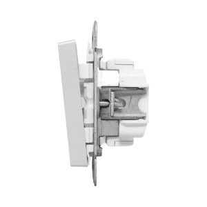 Механизм выключателя, двухклавишный, проходной, алюминий Эпика EKF UP1-SWA-21