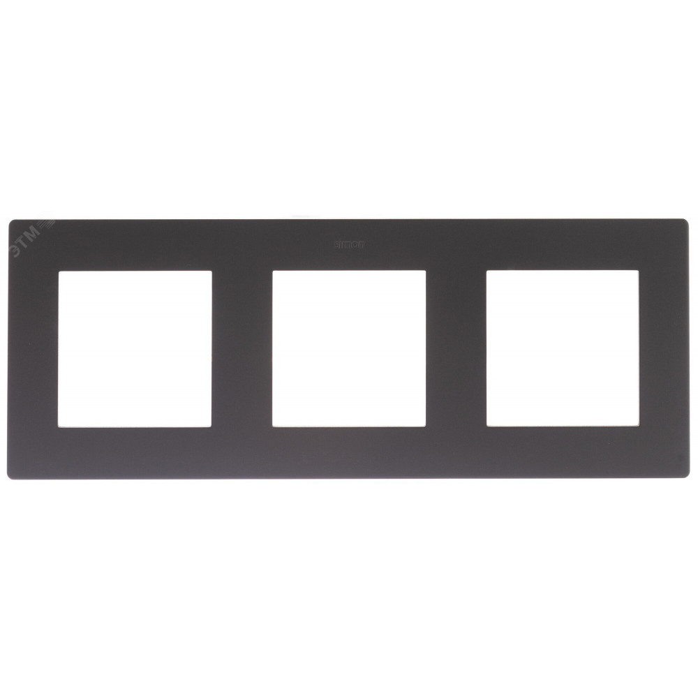 Изображение товара Рамка 3 поста Simon24 графит 2400630-038 встраиваемая для электропанелей