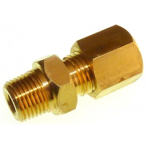 1/4"NPT X 6.0MM BRASS C/FITT
