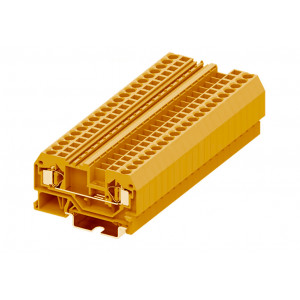 Проходная клемма 204922, Проходная клемма, тип фиксации провода: пружинный, номинальное сечение: 4 мм кв., 32A, 800V, ширина: 6 мм, цвет: оранжевый, тип монтажа: DIN35