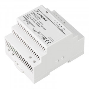 Блок питания ARV-DR100-24 (24V, 4.2A, 100W) 031087, Источник напряжения с гальванической развязкой для светодиодных изделий. Входное напряжение 100-240 VAC. Выходные параметры: 24 В, 4.2 А, 100 Вт. Негерметичный пластиковый корпус IP 20 для установки на DIN-рейку. Габаритные размеры длина 90 мм, ширина 70
