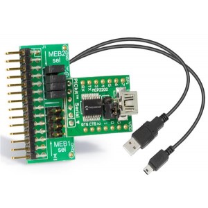 AC320101, Средства разработки интерфейсов MEB/MEB II UART to USB Adapter Board