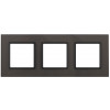 14-5103-32 Рамка на 3 поста, стекло, Elegance, серый+антр (5/25/900) Б0034522