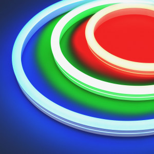 Лента герметичная MOONLIGHT-SIDE-B84-12x24mm 24V RGB (12 W/m, IP68, 5m, wire x2) 042751, Гибкая герметичная лента (неон серии MOONLIGHT), сечение 12х24 мм. Светодиоды SMD5060 84 шт/м. Цвет свечения RGB, угол излучения 115°. Мощность 12 Вт/м, питание 24 В. Класс пылевлагозащиты IP68. Размеры 5000х12х24 мм. Мин. отрезок 83 мм. Горизонтальный из