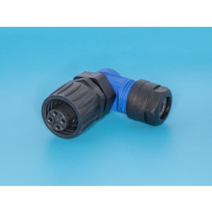 C016-20F003-100-10, Разъем серии C016 4 контакта, гнездо на кабель, прямой угол