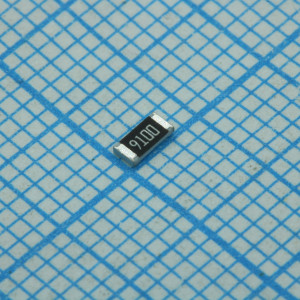 RI1206L9100FT, Толстопленочный ЧИП-резистор 1206 910Ом ±1% 0.25Вт -55°C...+125°C
