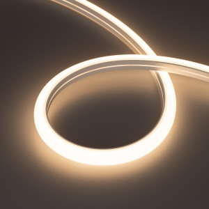 Лента герметичная MOONLIGHT-TOP-A140-16x15mm 24V Warm3500 (9.6 W/m, IP65, 2835, 5m, wire x1) 038604, Гибкая герметичная лента (неон серии MOONLIGHT), сечение 16х15 мм. Светодиоды SMD 2835 140 шт/м. Цвет свечения ТЕПЛЫЙ БЕЛЫЙ (3500 К), индекс цветопередачи CRI>90, световой поток 820 лм/м, угол излучения 160°. Мощность 9.6 Вт/м, питание 24 В