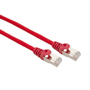 Патч-корд TERACOM CS Cat.6A экранированный S/FTP оболочка LSZH красный (0,5м) TRCS-6ASF-LSH-05M-RD