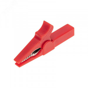 Зажим «крокодил» для тестера 15 А 53 мм гнездо «banana» 16-0033, Зажим 