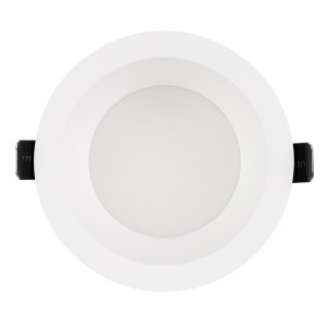 Светильник MS-DROP-BUILT-R105-14W Warm3000 (WH, 85 deg, 230V) 041462, Встраиваемый светильник даунлайт. Мощность 14 Вт, св. поток 1170 лм, 83 лм/Вт, тёплый 3000 K, CRI>90, угол 85°, напряжение питания 230 В. Белый круглый корпус из алюминия, степень защиты IP54. Размер: диаметр 105 мм, высота 58 мм. Монтаж встраиваемый, уст