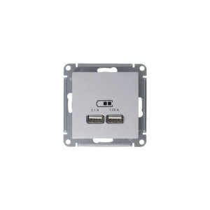 Розетка USB AtlasDesign тип A+A 5В 1х2.1А 2х1.05А механизм жемчуж. SE ATN000433