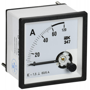 Амперметр Э47 60/5А кл. точн. 1,5 72х72мм IPA10-6-0060-E