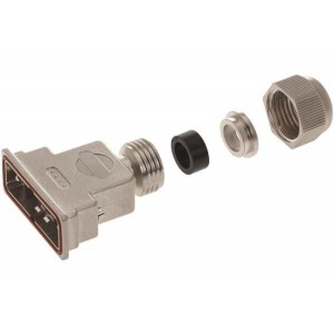 09670370539, Корпуса разъемов D-Sub  37P HOOD TOP ENTRY METALLIZED THRMPLSTC