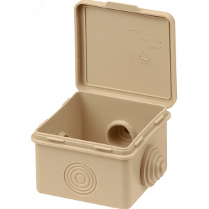 Распаячная коробка ОП 65х65х50мм, крышка, 