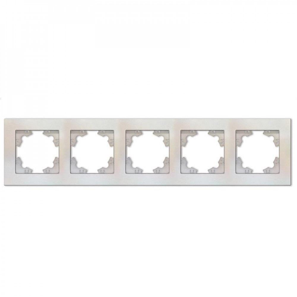 Изображение товара Рамка 5-м Афина универсальная жемчуг A1042-OBr из АБС-пластика