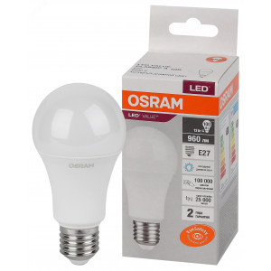Лампа светодиодная LED Value LVCLA100 12SW/865 12Вт грушевидная матовая E27 230В 10х1 RU OSRAM 4058075579064