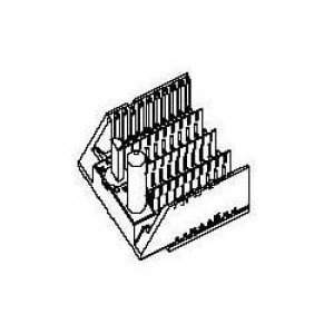 75235-2104, Высокоскоростные/модульные разъемы GBX BPLANE 4 PAIR 10 10 COL LEFT END ASSY