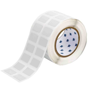 brd30144, THT-22-428-2 этикетки, материал В-428, серебристый матовый полиэстер, размер 31.75х19.05мм, 2000 шт. в рул.