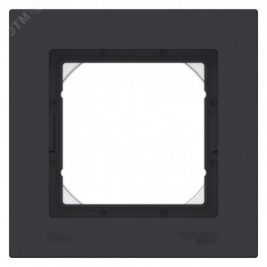 Рамка 1-м AtlasDesign Aqua IP44 карбон SE ATN441001