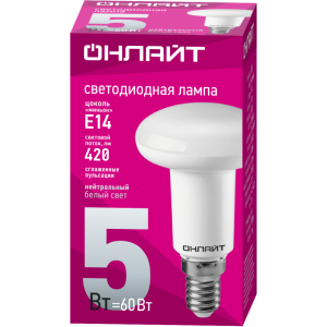 Лампа светодиодная 71 652 OLL-R50-5-230-4K-E14 5Вт 4000К нейтр. бел. E14 420лм 220-240В 71652