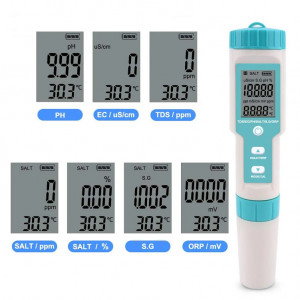 C-600, Измеритель качества воды, PH, EC, TDS Meter,  7-в-1