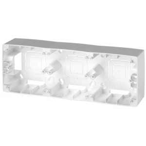 12-6103-03 Коробка наклад. монтажа 3 поста, 2, алюминий (5/50/400) Б0043182