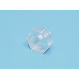 PN-3, Гайка поликарбонатная М3х0.5, 2.7мм, кратно 100 шт.