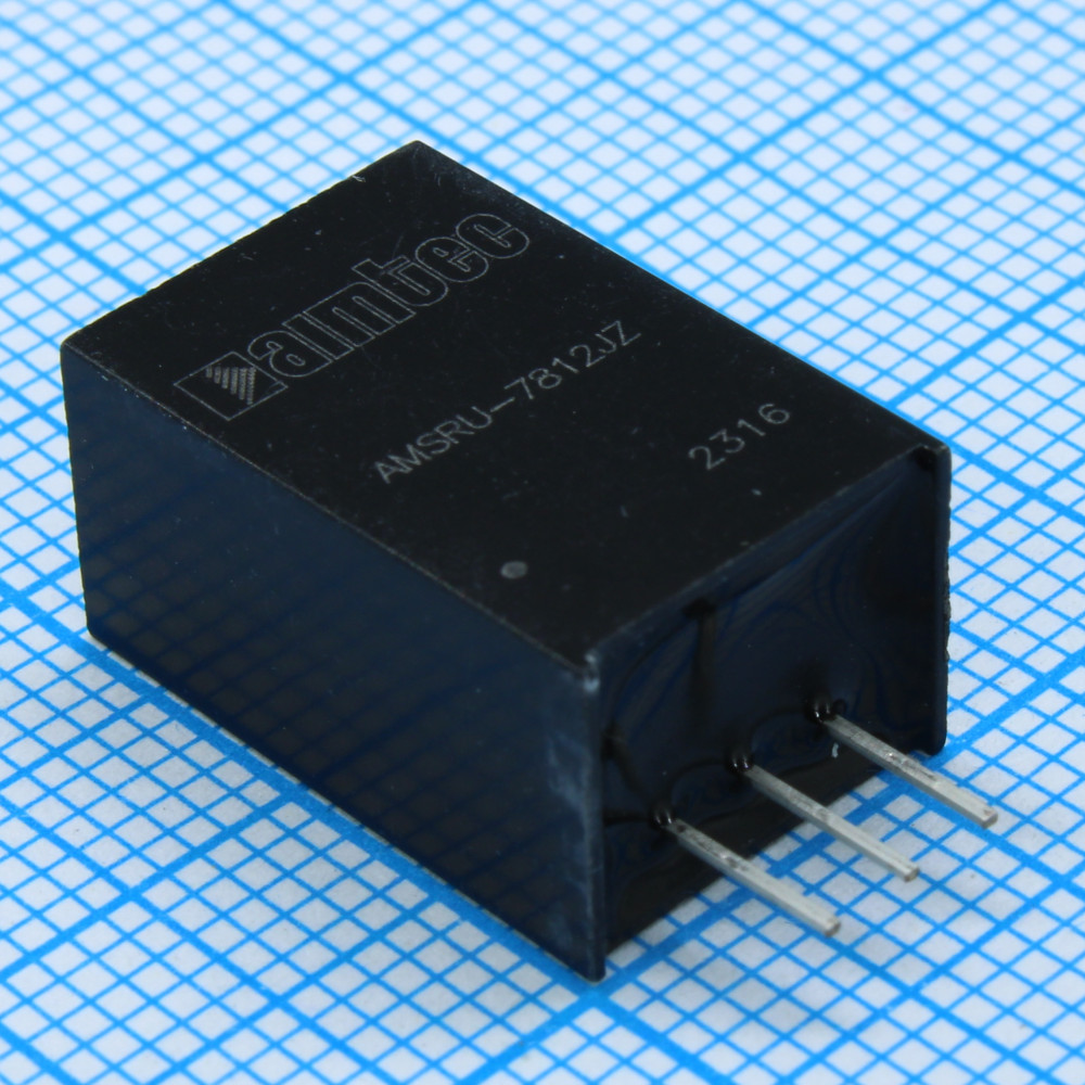 Изображение товара Преобразователь DC/DC AMSRU-7812JZ 6Вт вход 18-90В выход 12В/0.5А SIP3