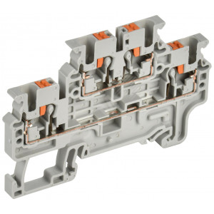 Колодка клеммная CP-ML 2 ур. 2,5мм2 серая YCT23-00-2-K03-002