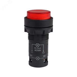 Кнопка с подсветкой OptiSignal Compact D22 C7-PL-M401 красная 1НЗ 230 В AC XB7NW34M2 362096