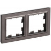 Рамка 2-м BRITE РУ-2-БрТБ бронза BR-M22-K45