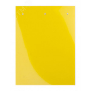 Табличка полужесткая для маркировки оболочек. Клейкое основание. ПВХ. Желтая TASE4090AY