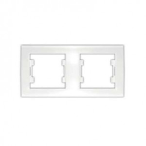 Рамка 2-м Бриллиант горизонт. бел. 7947465