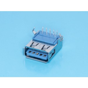 USBA3.0-1J, Разъем USB 3.0, тип А, гнездо на плату, Y99001