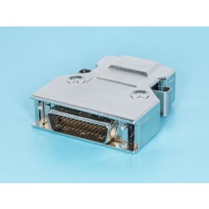 MD-26M, Разъем Micro D-SUB 26 контактов, вилка  на кабель с корпусом, пайка