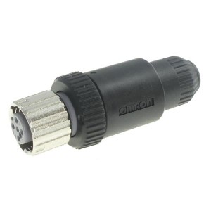 XS2C-D5S7, Цилиндрические метрические разъемы 5P Socket Screw Term For 8mm Dia. Model