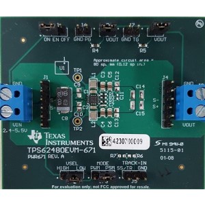 TPS62480EVM-671, Средства разработки интегральных схем (ИС) управления питанием TPS62480EVM-671