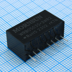 WRB0503S-3WR2, Преобразователь DC/DC мощность, Вт: 3 вход 5В выход 3В изоляция: 1500В