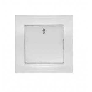 Переключатель проходной 1-кл. СП Бриллиант 10А IP20 бел. 7947373