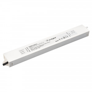 Блок питания ARPV-LG24100-SLIM-PFC-D (24V, 4.2A, 100W) 031722, Источник напряжения с гальванической развязкой для светодиодных изделий. Входное напряжение 200-240 VAC. Выходные параметры: 24 В, 4.2 А, 100 Вт. Встроенный PFC >0.98. Герметичный алюминиевый корпус IP 67. Рабочая температура -30…+50C?. Габаритные размеры