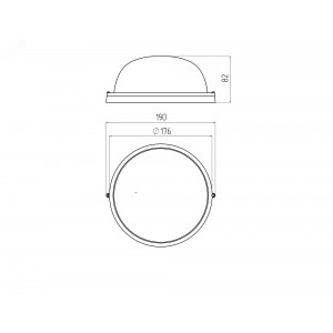 Светильник НБП 03-60-001 Акватермо алюминий/стекло IP54 E27 max 60Вт D176 круг белый Б0048419