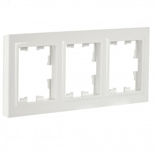 Рамка 3-м BRITE РУ-3-БрБ бел. BR-M32-K01