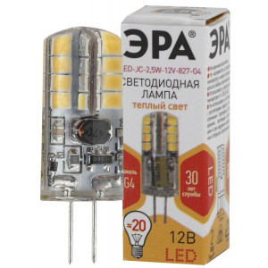 Лампочка светодиодная STD LED JC-2,5W-12V-827-G4 G4 2,5Вт капсула теплый белый свет Б0033191