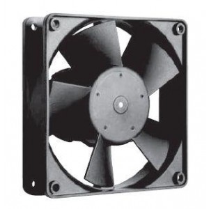 AC4300H, AC Fans EC Tubeaxial Fan, 119x119x32mm, 115/230VAC, 120CFM, 11W, 3400RPM, 51dBA, Ball Bearing
