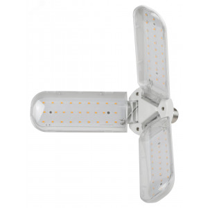 Фитолампа для растений светодиодная FITO-24W-Ra90-E27-FOLD 3-х лепестковая полного спектра 24 Вт Е27 Б0057285