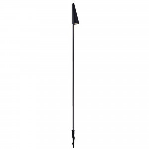 Светильник LGD-CONO-BOLL-H1500-7W Warm3000 (DG, 36 deg, 230V) 037521, Уличный светодиодный светильник для подсветки дорожек. Мощность 7 Вт, св. поток 680 лм, 97 лм/Вт, теплый 3000 K, CRI>80, угол 36°, напряжение питания 230 В. Темно-серый фигурный корпус из алюминия, экран стекло, степень защиты IP65